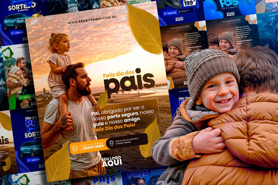 Leia mais sobre o artigo Pack de Design para o Dia dos Pais: Destaque nas Mídias Sociais
