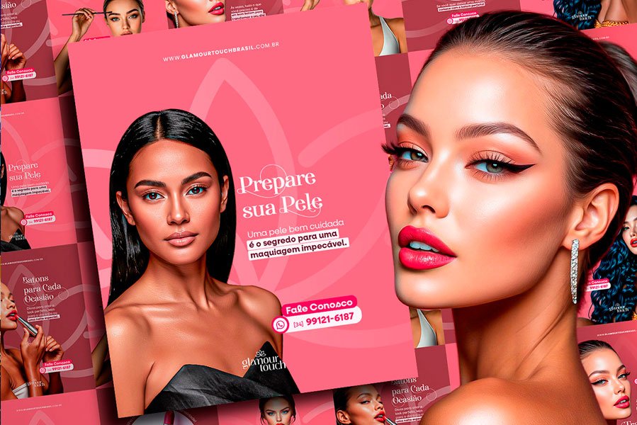 Leia mais sobre o artigo Projeto de Design Elegante da Glamour Touch nas Redes sociais